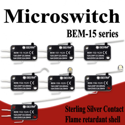 1/5/10pcs Micro Limit Switch V-15-1C25 SPDT Momentary Snap Button AC 250V 15A