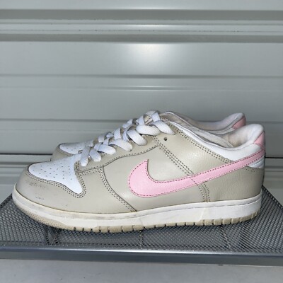Vintage 2004 Nike Dunk Low Linen Shy Pink Women's Size 9.5 309324