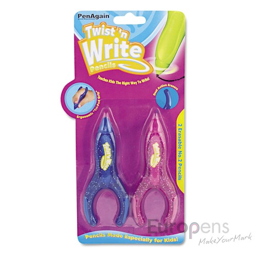 PenAgain Twist N Write Pencils For Kids, RSI Arthritis Carpal Tunnel