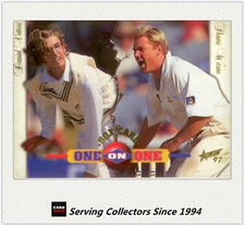 1997/98  Select Cricket Trading Cards BOX CARD B7: D.Vettori/S.Warne