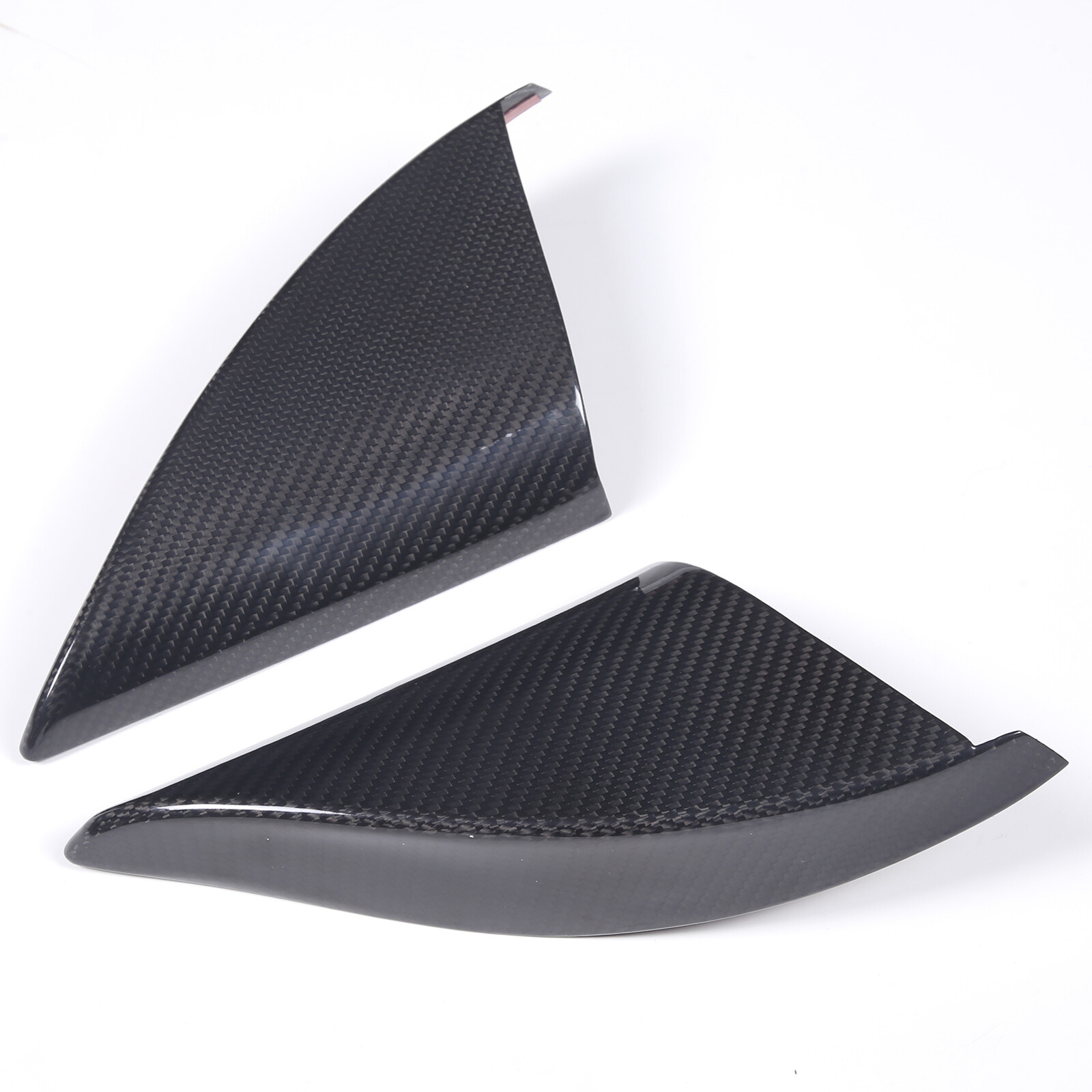 Real Carbon Fiber Inner Door Triangle A Pillar Trim For Lamborghini URUS 2018-23