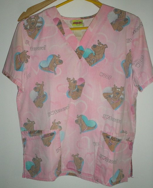 3 Women's preschool daycare nurse vneck 2 pocket smock scrub **all 3