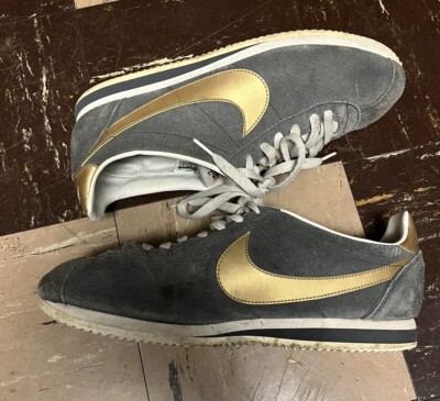Vintage Nike Cortez sneakers Nike Classic Cortez Suede Anthracite/Gold 11.5 GUC