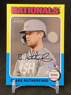 Blake Rutherford Signing 2024 Topps Heritage #240 Blake Rutherford RC | eBay