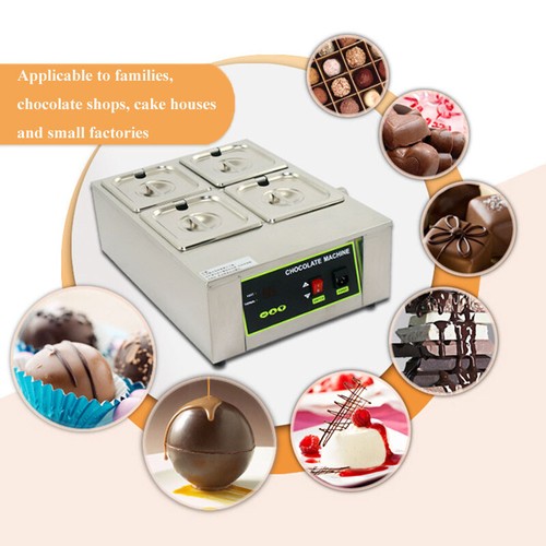 8KG Commercial Electric Chocolate Tempering Machine Heating Melter Maker 4 Pot - Afbeelding 1 van 11