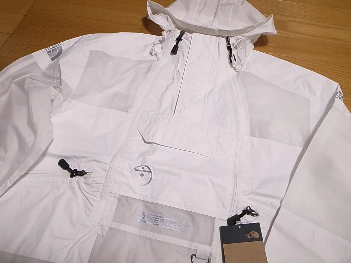 THE NORTH FACE STEEP TECH LIGHT RAIN JACKET TNF WHITE size L