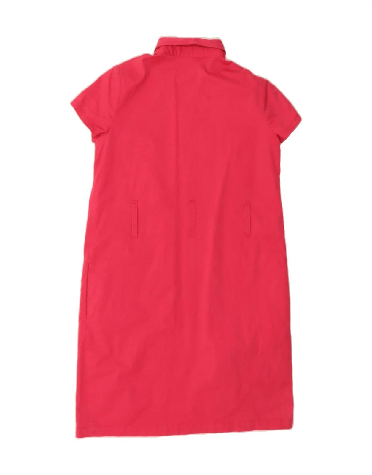 MOSCHINO Vestito Polo Donna UK 14 Grande Rosa Cotone DA24