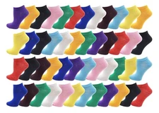 48 Pairs Women's Low Cut Ankle Socks Lightweight Athletic Bulk Wholesale Pack