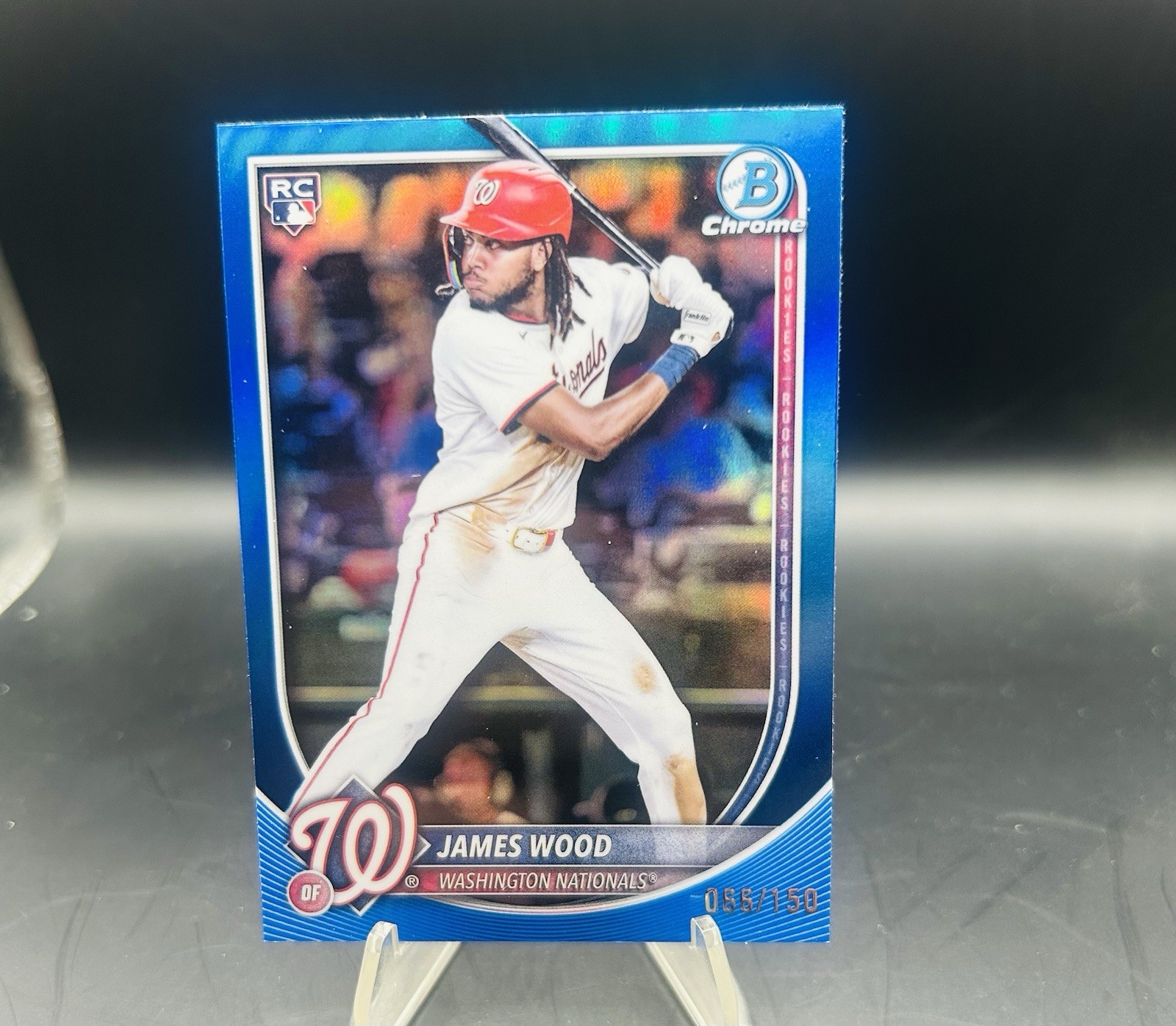 2025 Bowman Chrome James Wood True Blue Rookie Refractor /150 #29