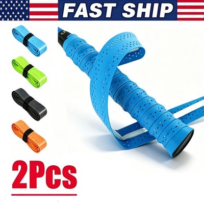 2X Tennis Racket Grip Tape Anti Slip Absorbent Badminton Pickleball Overgrip