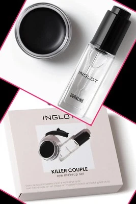 Inglot Eye Essentials Set | Duraline + AMC Eyeliner Gel 77 New £47 Pounds.