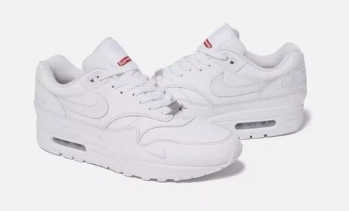 Nike x Supreme Air Max 1 Blanc 87 HF8813 001 UK9.5 / US10.5 Neuf ✨