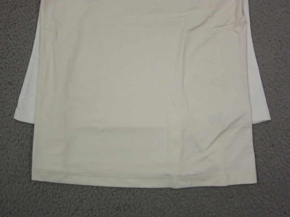 Lote de 2 camisetas sin mangas Coldwater Creek vintage para mujer extra pequeñas XS blancas beige Foto 3 de 4