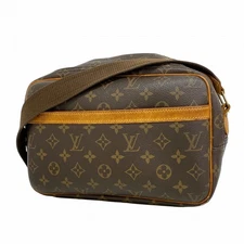 Louis Vuitton Monogram Reporter PM Shoulder Bag Brown M45254 Used