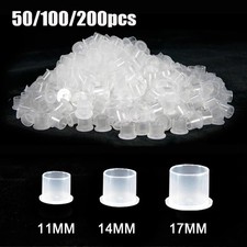 100,200,300,400,500,1000 Pcs Tattoo Ink Pigment Cups Tattoo Ink Caps Flat Bottom