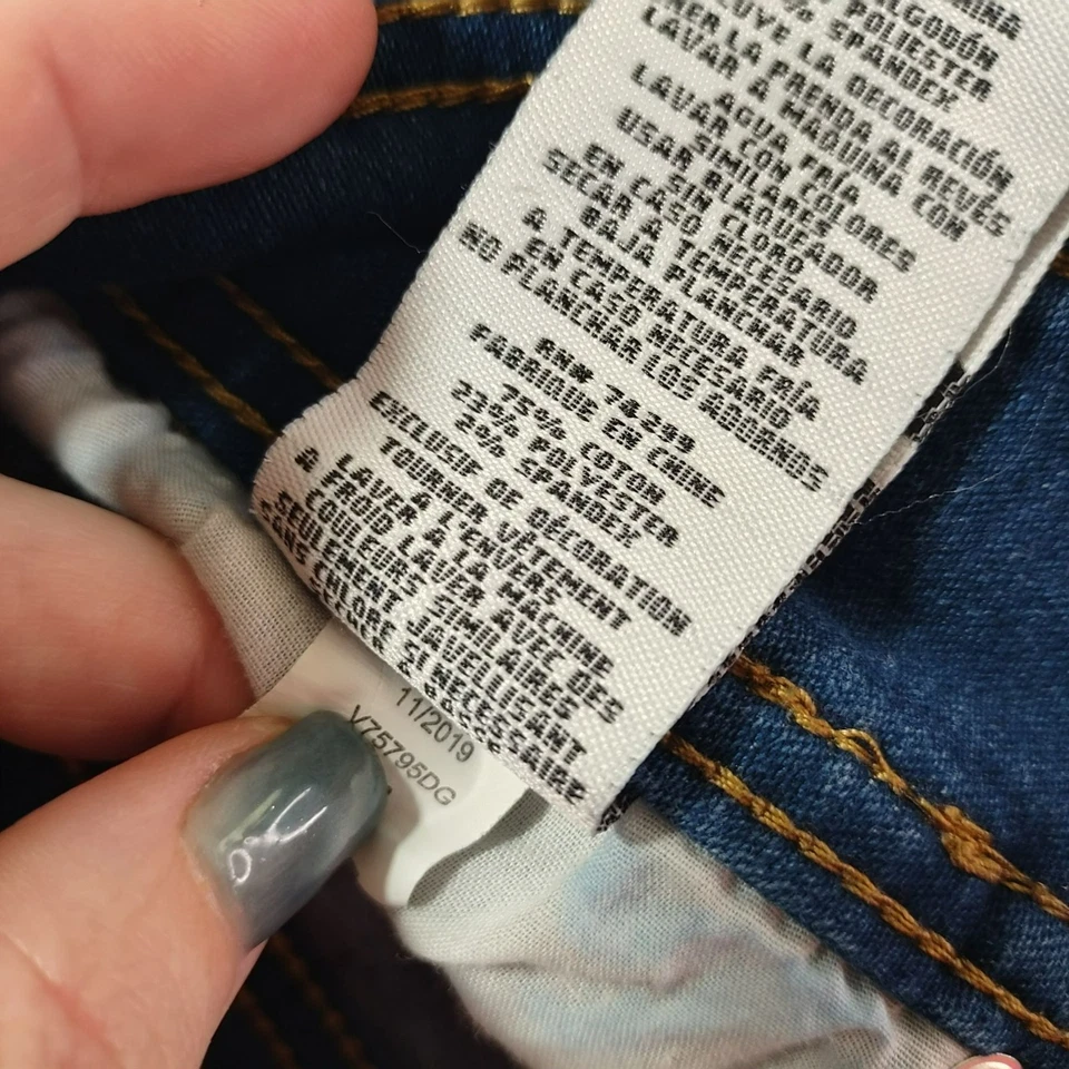 Minifalda DKNY Niñas Denim Azul Talla 10 Elastizada Informal Clásica Iglesia Y2K Foto 4 de 4