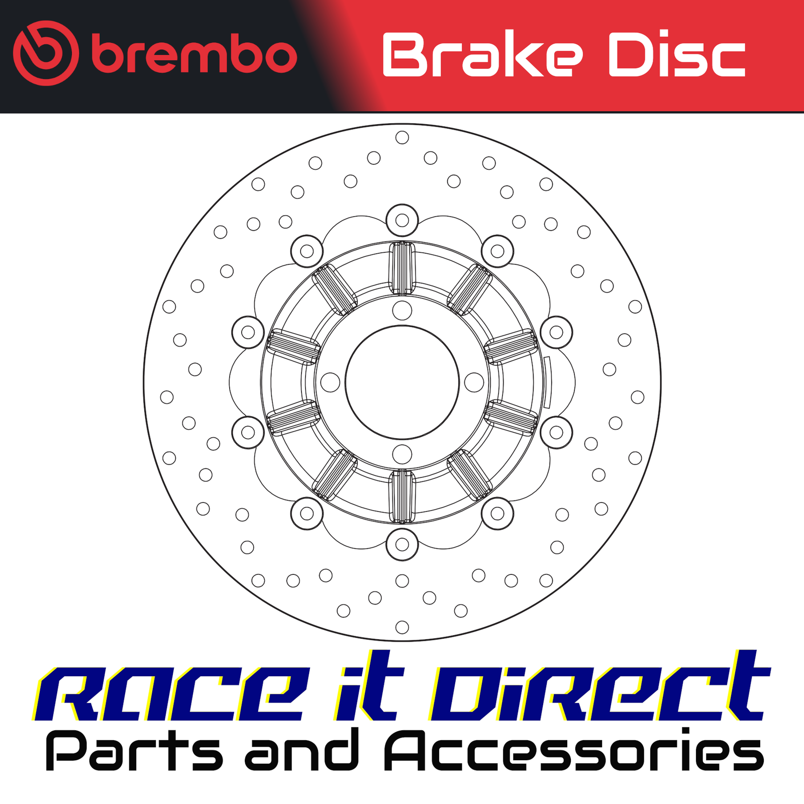 Brake Disc for BMW R 80 GS FROM END 1987 Front Brembo