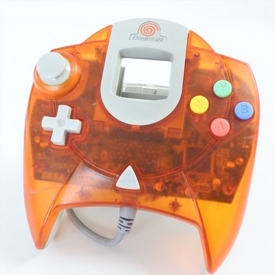 SEGA Dreamcast Official Controller HKT-7700 | Clear Orange | Wired