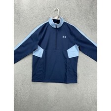 Under Armour Jacket Mens Medium Storm Windstrike Navy Golf Pullover Loose NEW A6