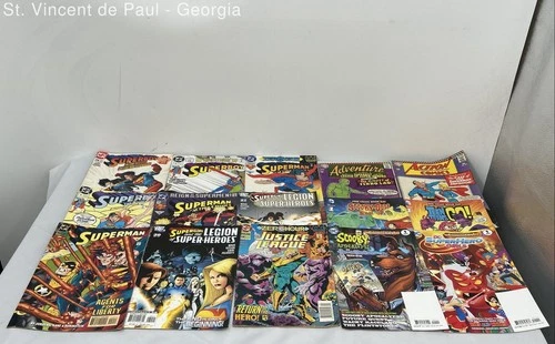 VTG Lot of DC Comics Comicbook Lot of 15 Superman, Scooby-Doo & More HP-NM Cond.