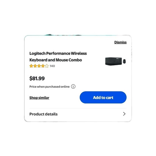 Logitech Performance Wireless Keyboard and Mouse Combo - Afbeelding 10 van 10