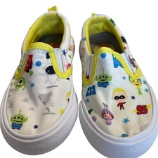 Disney World of Pixar Slip-Ons Shoes Cars Monsters Inc Unisex Toddler Kids 7