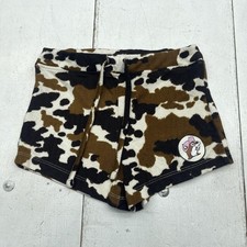 Buc-ee's Shorts Youth Medium 10-12 Brown Camo Sweat Lounge Drawstring Logo
