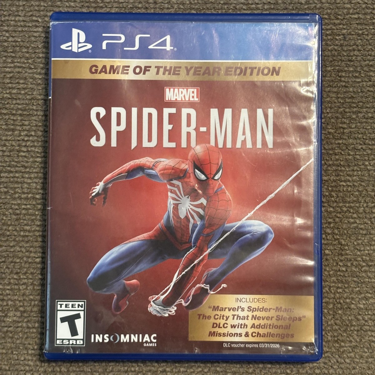 Spider-Man Game of the Year Edition Sony PlayStation 4 PS4 Action