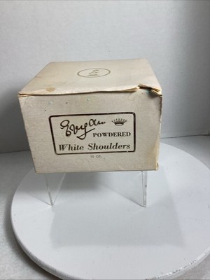 VTG WHITE SHOULDERS by EVYAN DUSTING BODY BATH POWDER 10 OZ New Old Stock Sealed