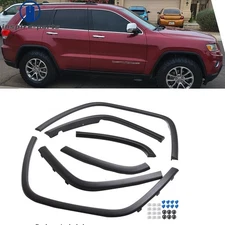 6 PCS For 2011-2016 Jeep Grand Cherokee Wheel Arch Fender Flare Molding Trim Set