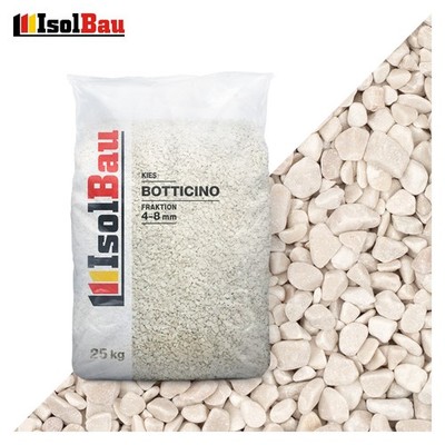 Marmorkies Naturstein Dekosteine 25kg Steinteppich Zierkies 4/8mm Botticino