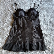 Baby Phat Lightly Lined Slip Womens Size Medium Black Underwire Lingerie Pajamas