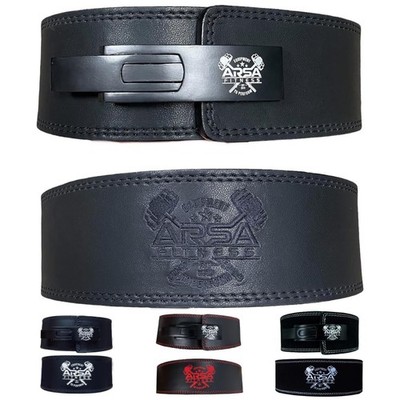 Arsa Fitness Weightlifting Adjustable Lever Belt for Men & Women Real Cow Hid...