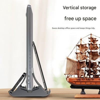 Compactly Vertical Computer Stand Heat Resistant ABS Build Auto Secure Holder