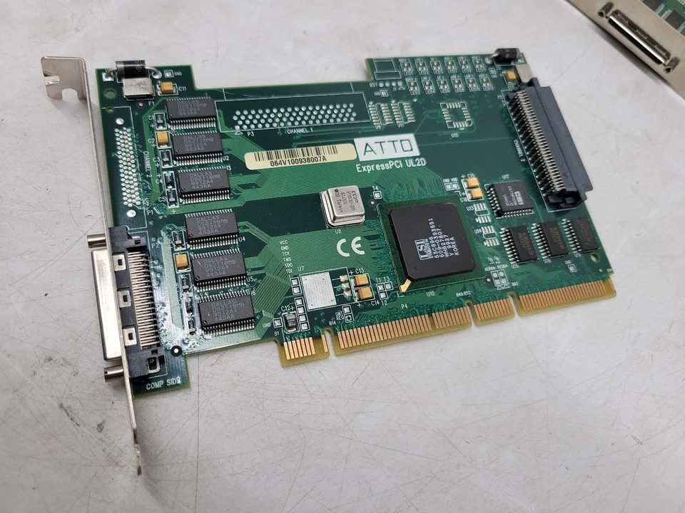 4X ATTO Express PCI UL2D Dual-Channel Ultra2 SCSI Host Adapter PCI-X Compatible - Image 2 of 3