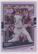 2020 Donruss Photo Variation Milestone Stat Line Gleyber Torres (Batting) 0a6