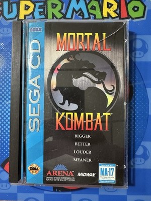 Mortal Kombat (Sega CD, 1993) Complete W Manual - Tested - Authentic