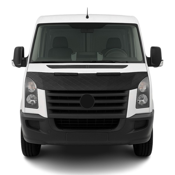 Schwarz Halb Haubenbra Steinschlagschutz Bonnet Bra FüR Vw Crafter 2006-2017-image