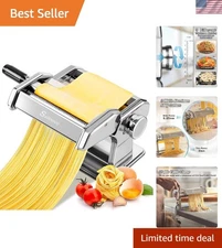 Rust-Resistant Pasta Maker, Adjustable Thickness Settings