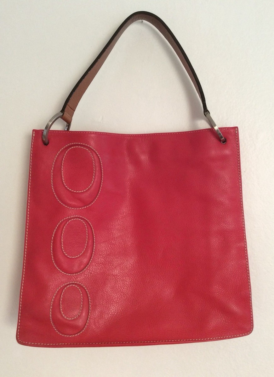 Luis Esteve Red Leather Shoulder Bag