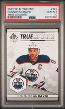 Connor McDavid 2022 SP Authentic True Leaders Hockey Card #TL9 Graded PSA 10