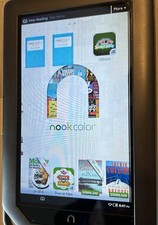Barnes Noble Nook Color Tablet 5GB Wi-Fi BNRV200 Tested With Cover Bundle