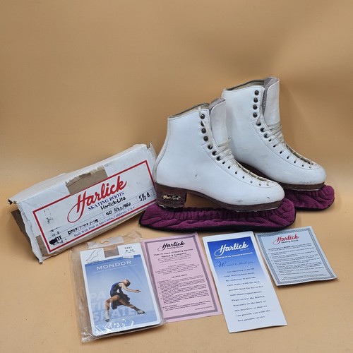 Harlick Competitor Plus Ice Skates w/ John Wilson Coronation Ace Blades READ