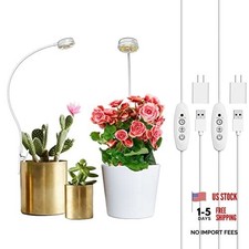 Grow Lights for Indoor Plants, LED Pot Clip Plant Light for Growing, 2-Pack