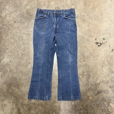 Vintage 70s Levi  s 646 Flare Orange Tab Bell Bottom Jeans Size 34x30