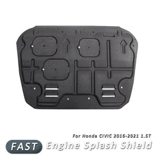 Dustproof Engine Splash Shield Under Cover For Honda CIVIC 2016-2021 1.5T Black