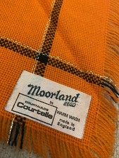 Vintage Orange Chiffon Scarf. 1960s 1970s. MOD Revival  moorland courtelle