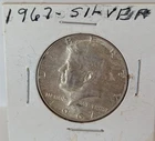 1967 Kennedy Half Dollar, Ungraded, Circulated,  Uncertified