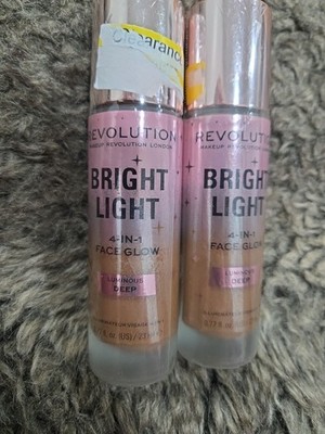 Revolution Bright Light 4-in-1 Face Glow 0.77fl.oz  Deep Lot Of 2