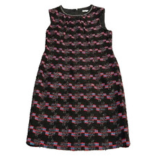 Trina Turk Womens Dress Sleeveless Good Night Tweed Sheath Lined Black Size 10